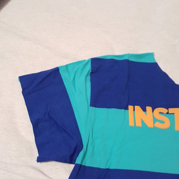 2/$20 Zumba Modified Cut Instructor Stripe Colourblock Shirt with Pocket - Picture 12 of 15